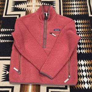 Patagonia Pink 1/2 Zip Fleece Pullover